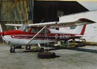 Mike Papa, subject of the Club's Trophy painting of the same name, at the old Liverpool Airport