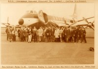 Southport Aero Club Trip to I.O.M. April 1969 at Jurby. Member Dave Vernon flew the Viscount.