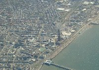 Unmistakeably Blackpool. It's a better view from 4000 feet than from the top of the Tower!