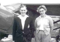 With Dave Vernon and his wife at Walney Island